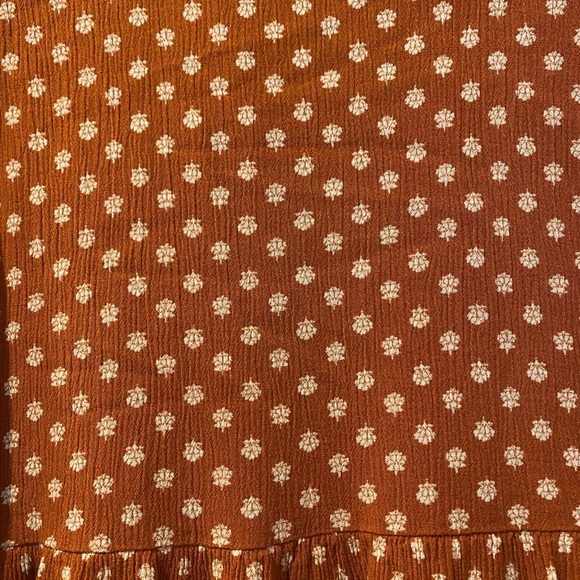 Carly Jean Los Angeles Orange Pleated Sundress - Picture 2 of 5